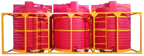 Кассета с емкостями 15000 л (3х5000 л) пласт. краны